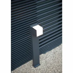 Luminaires Lutec Borne lumineuse Lutec Cuba LED Anthracite, 1 lumière