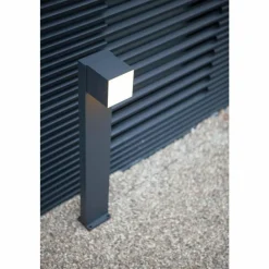 Luminaires Lutec Borne lumineuse Lutec Cuba LED Anthracite, 1 lumière