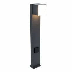 Luminaires Lutec Borne lumineuse Lutec CUBA LED Anthracite, 1 lumière