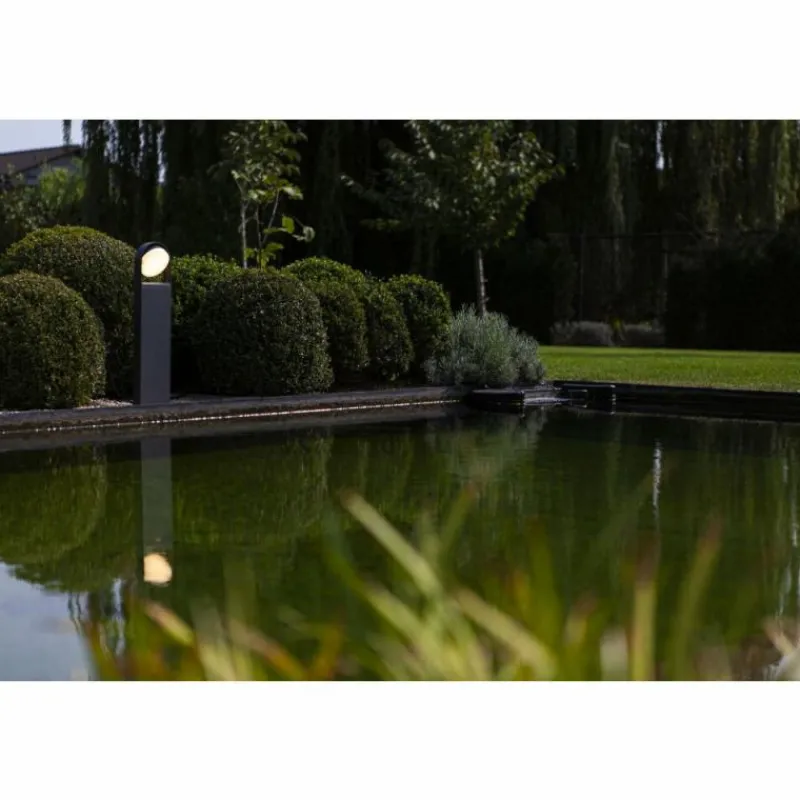 Luminaires Lutec Borne lumineuse Lutec Fele LED Anthracite, 1 lumière