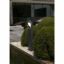 Luminaires Lutec Borne lumineuse Lutec Fele LED Anthracite, 1 lumière