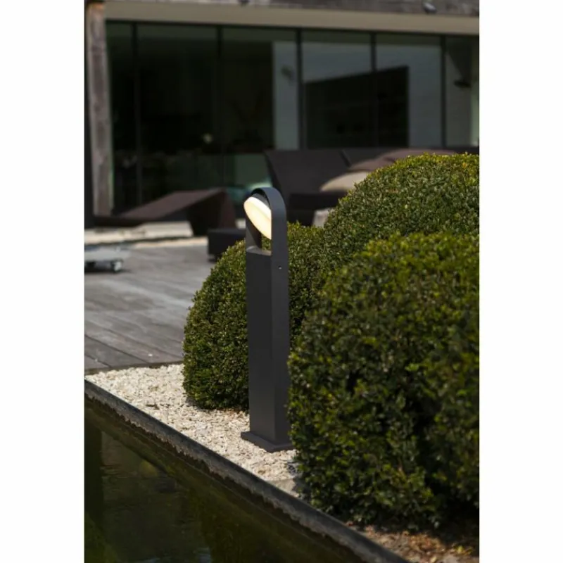 Luminaires Lutec Borne lumineuse Lutec Fele LED Anthracite, 1 lumière