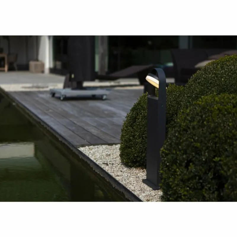 Luminaires Lutec Borne lumineuse Lutec Fele LED Anthracite, 1 lumière