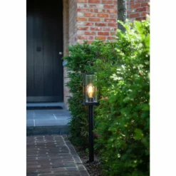 Luminaires Lutec Borne lumineuse Lutec Flair Anthracite, 1 lumière