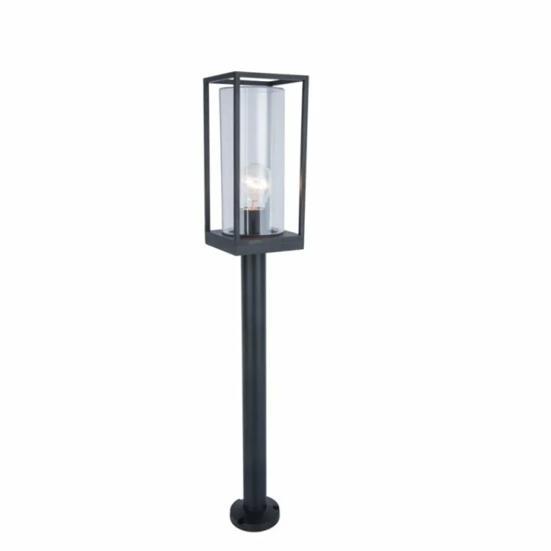 Luminaires Lutec Borne lumineuse Lutec Flair Anthracite, 1 lumière