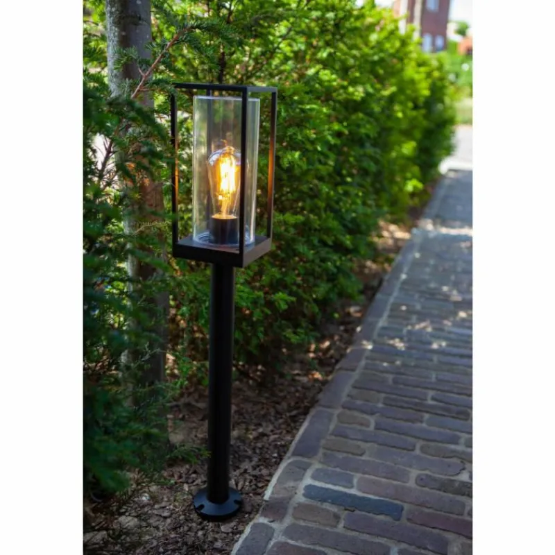 Luminaires Lutec Borne lumineuse Lutec Flair Anthracite, 1 lumière