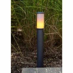 Luminaires Lutec Borne lumineuse Lutec Heros Anthracite, 1 lumière