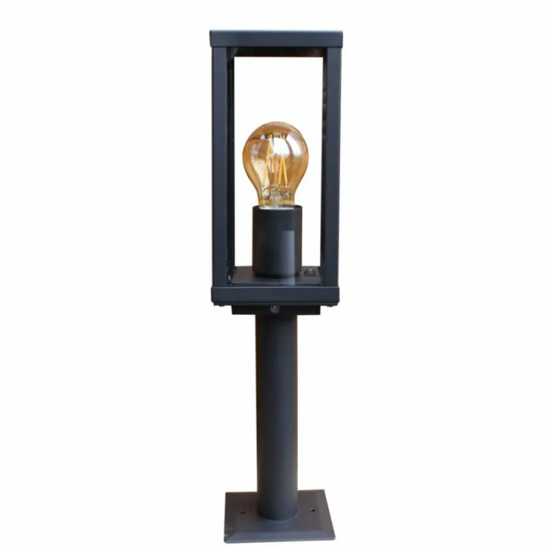 Luminaires Lutec Borne lumineuse Lutec KARO Noir, 1 lumière