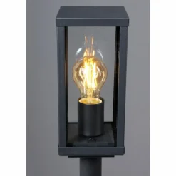 Luminaires Lutec Borne lumineuse Lutec KARO Noir, 1 lumière