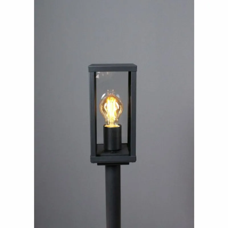 Luminaires Lutec Borne lumineuse Lutec KARO Noir, 1 lumière