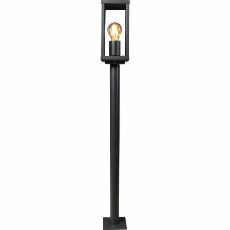 Luminaires Lutec Borne lumineuse Lutec KARO Noir, 1 lumière