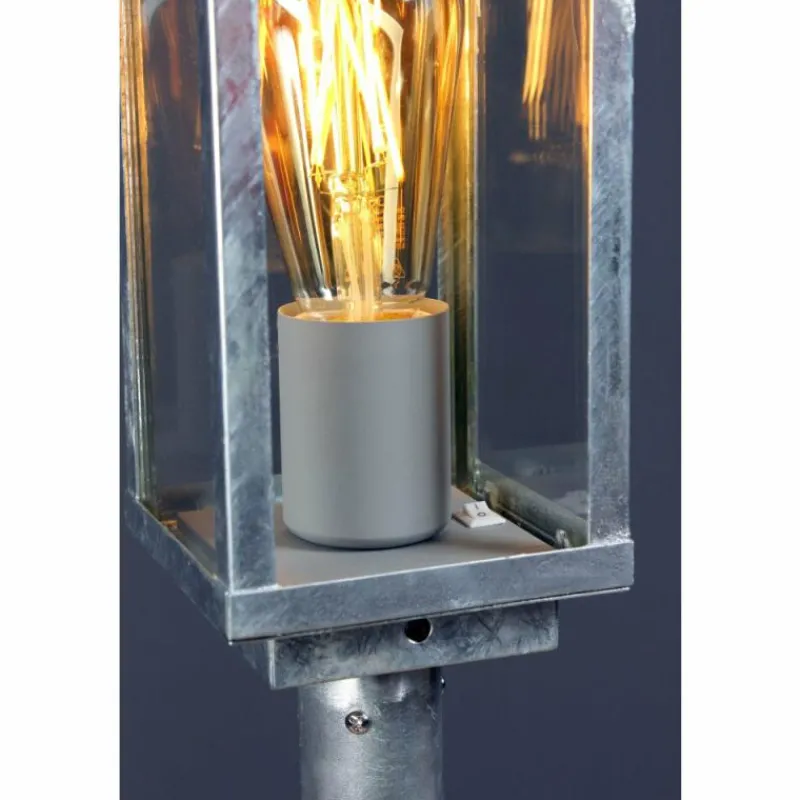 Luminaires Lutec Borne lumineuse Lutec KARO Zingué, 1 lumière