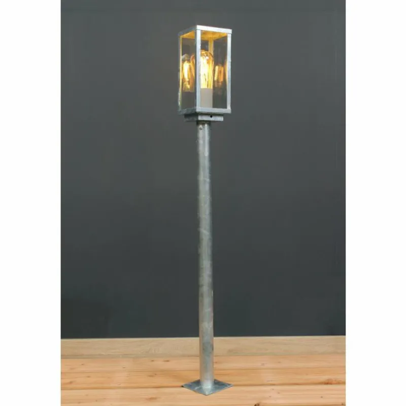 Luminaires Lutec Borne lumineuse Lutec KARO Zingué, 1 lumière