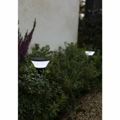 Luminaires Lutec Borne lumineuse Lutec KARLO LED Noir, 1 lumière, Détecteur de mouvement, Changeur de couleurs