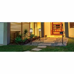 Luminaires Lutec Borne lumineuse Lutec KELSEY Noir, 1 lumière