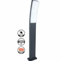 Luminaires Lutec Borne lumineuse Lutec Kira LED Anthracite, 1 lumière