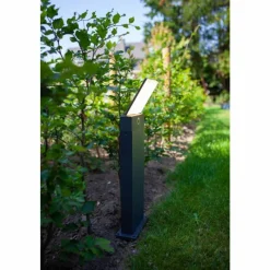 Luminaires Lutec Borne lumineuse Lutec Pano LED Anthracite, 1 lumière