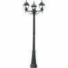 Luminaires Lutec Borne lumineuse Lutec Roma Anthracite, 3 lumières