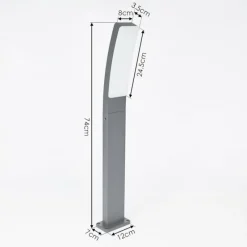 hofstein Borne lumineuse Maseru LED Anthracite, 1 lumière