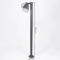 hofstein Borne lumineuse Milond Anthracite, 1 lumière