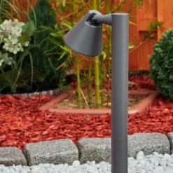 hofstein Borne lumineuse Milond Anthracite, 1 lumière