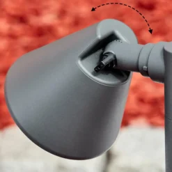 hofstein Borne lumineuse Milond Anthracite, 1 lumière