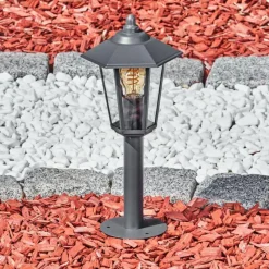 Luminaires Rustiques-hofstein Borne lumineuse Moskau Anthracite, 1 lumière