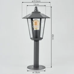 Luminaires Rustiques-hofstein Borne lumineuse Moskau Anthracite, 1 lumière