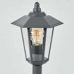 Luminaires Rustiques-hofstein Borne lumineuse Moskau Anthracite, 1 lumière