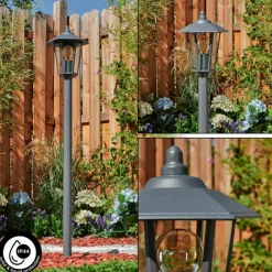 hofstein Borne lumineuse Moskau Anthracite, 1 lumière