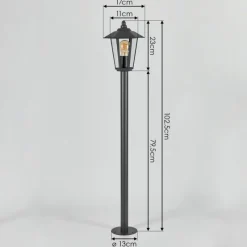 hofstein Borne lumineuse Moskau Anthracite, 1 lumière