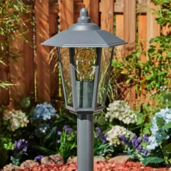 hofstein Borne lumineuse Moskau Anthracite, 1 lumière