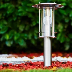 hofstein Borne lumineuse Mulo Acier inoxydable, 1 lumière