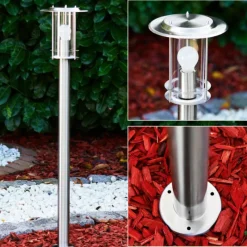 hofstein Borne lumineuse Mulo Acier inoxydable, 1 lumière