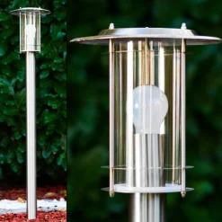 hofstein Borne lumineuse Mulo Acier inoxydable, 1 lumière