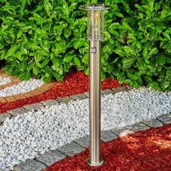 hofstein Borne lumineuse Mulo Acier inoxydable, 1 lumière, Détecteur de mouvement