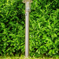 hofstein Borne lumineuse Mulo Acier inoxydable, 1 lumière, Détecteur de mouvement