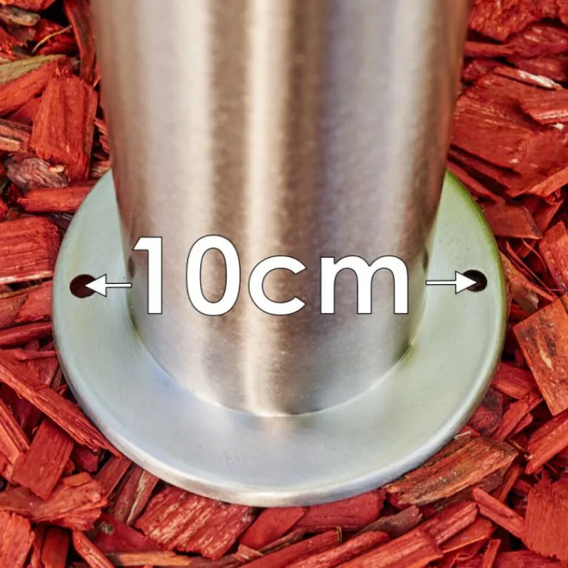 hofstein Borne lumineuse Mulo Acier inoxydable, 1 lumière, Détecteur de mouvement