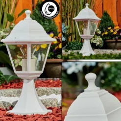 Luminaires Rustiques-hofstein Borne lumineuse Murto Blanc, 1 lumière