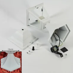 Luminaires Rustiques-hofstein Borne lumineuse Murto Blanc, 1 lumière