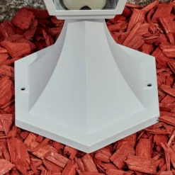 Luminaires Rustiques-hofstein Borne lumineuse Murto Blanc, 1 lumière