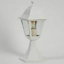 Luminaires Rustiques-hofstein Borne lumineuse Murto Blanc, 1 lumière