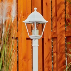 Luminaires Rustiques-hofstein Borne lumineuse Murto Blanc, 1 lumière