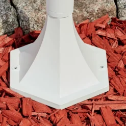 Luminaires Rustiques-hofstein Borne lumineuse Murto Blanc, 1 lumière