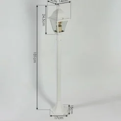 Luminaires Rustiques-hofstein Borne lumineuse Murto Blanc, 1 lumière