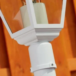 Luminaires Rustiques-hofstein Borne lumineuse Murto Blanc, 1 lumière