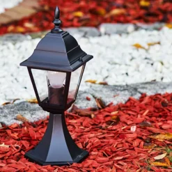 Luminaires Rustiques-hofstein Borne lumineuse Murto Noir, 1 lumière