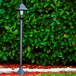 Luminaires Rustiques-hofstein Borne lumineuse Murto Noir, 1 lumière