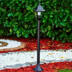 Luminaires Rustiques-hofstein Borne lumineuse Murto Noir, 1 lumière