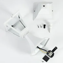 Luminaires Rustiques-hofstein Borne lumineuse Naofe Blanc, 1 lumière